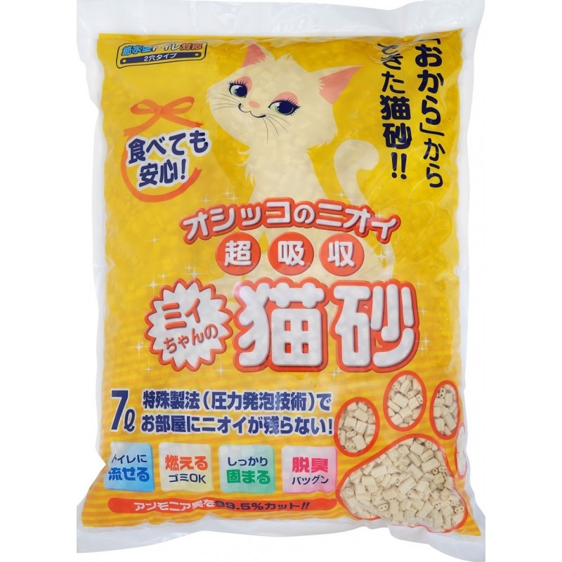 MITYAN 超吸收 橙袋雙通 日本豆腐貓砂 (7L)