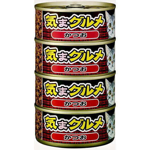 AIXIA 大黑罐 気まグルメ 海洋鰹魚 4罐(紅色)貓罐頭