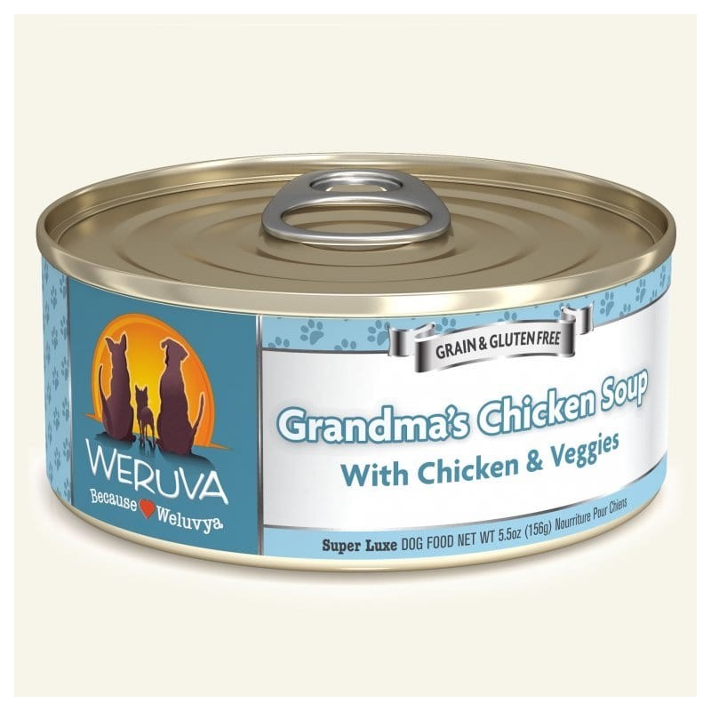 WERUVA 經典系列 雞湯雞肉南瓜 (藍色)狗罐頭