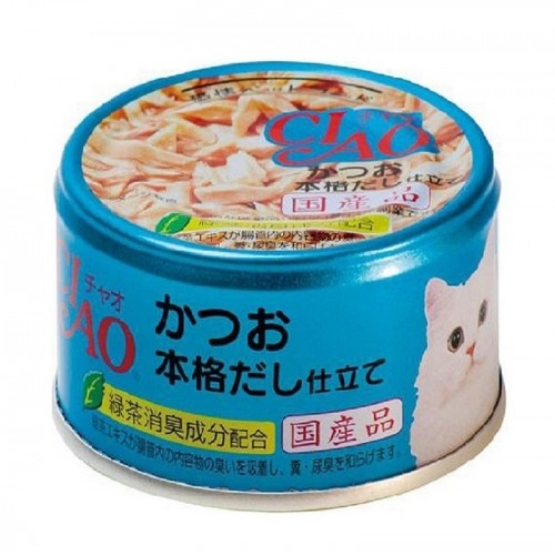 CIAO 鰹魚+鰹魚湯底貓罐頭