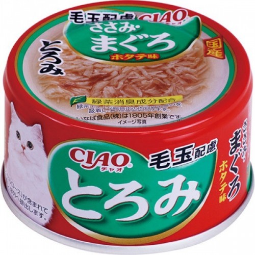 CIAO 濃湯 雞肉+吞拿魚(化毛球)貓罐頭