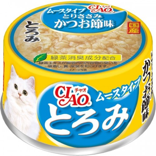CIAO 雞肉+鰹魚節味慕絲貓罐頭