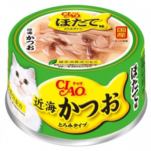CIAO 鰹魚+帶子味貓罐頭