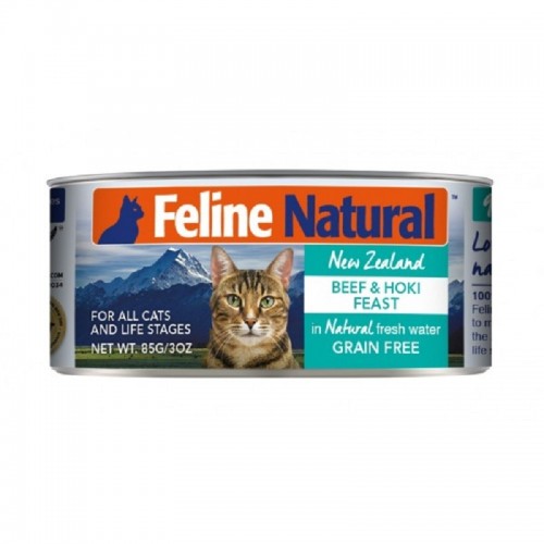 K9 Feline Naturals 牛肉及藍尖尾鱈魚主食貓罐頭