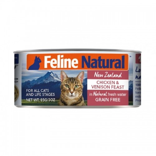 K9 Feline Naturals 雞肉及鹿肉主食貓罐頭