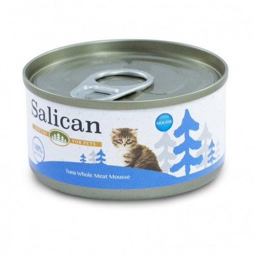 SALICAN 挪威森林 白肉吞拿魚慕絲(藍)幼貓罐頭