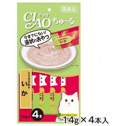 CIAO Churu 雞肉+魷魚醬貓小食