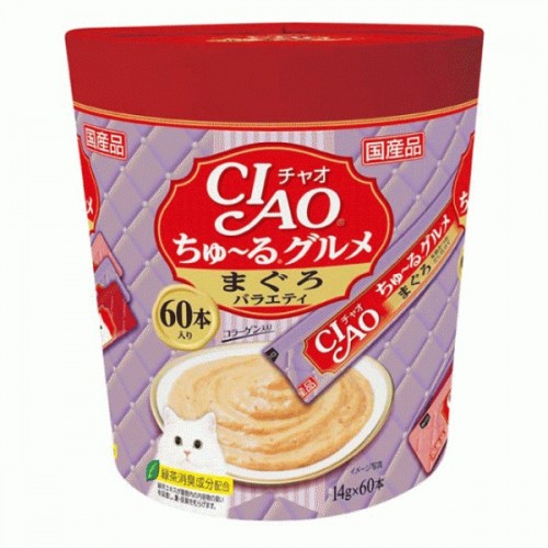 CIAO Churu 吞拿魚醬 桶裝Party Mix貓小食