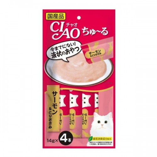 CIAO Churu 三文魚+雞肉醬貓小食