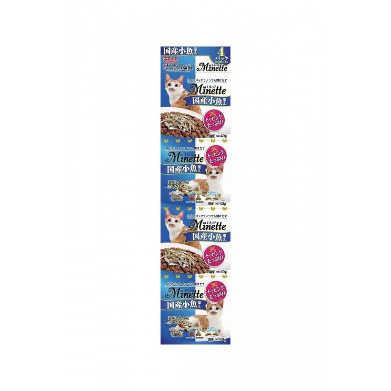 日の味 Minette 精緻4連包系列 添加小魚乾貓糧 40gx4