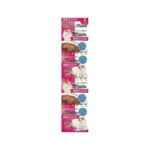 日の味 Minette 精緻4連包系列 添加雞胸肉乾貓糧 40gx4
