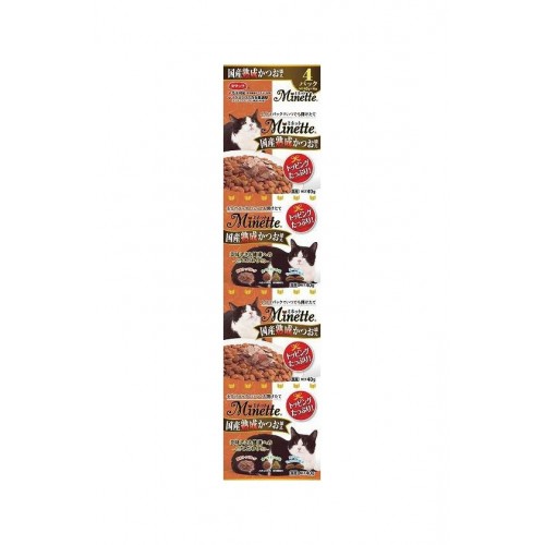 日の味 Minette 精緻4連包系列 添加古法制鰹魚乾貓糧 40gx4