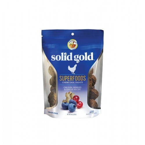 SOLID GOLD 素力高 超系列(紅藍莓)狗小食 6oz