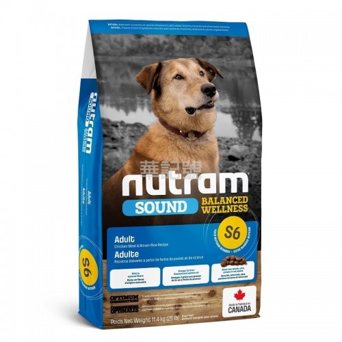 NUTRAM Sound S6 成犬糧 2 Kg/11.4 Kg