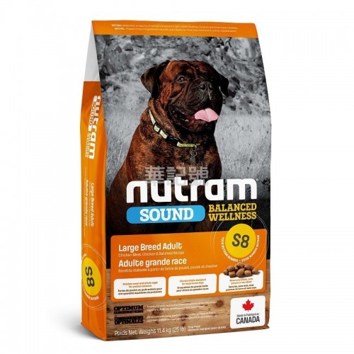 NUTRAM Sound S8 大型成犬糧 11.4 Kg