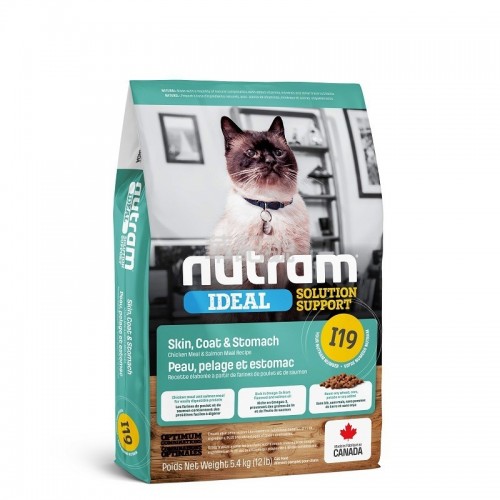 NUTRAM Ideal I19 敏感腸胃, 皮膚貓糧 1.13 Kg/5.4 Kg