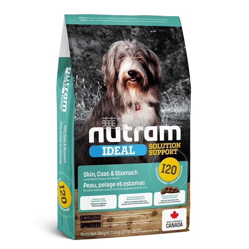 NUTRAM - IDEAL I20 敏感腸胃, 皮膚狗糧
