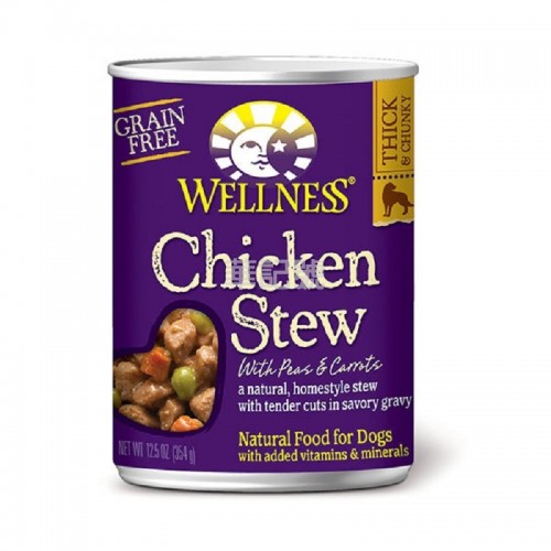 WELLNESS Stew 無穀物 鮮汁燴雞狗罐頭 354 G
