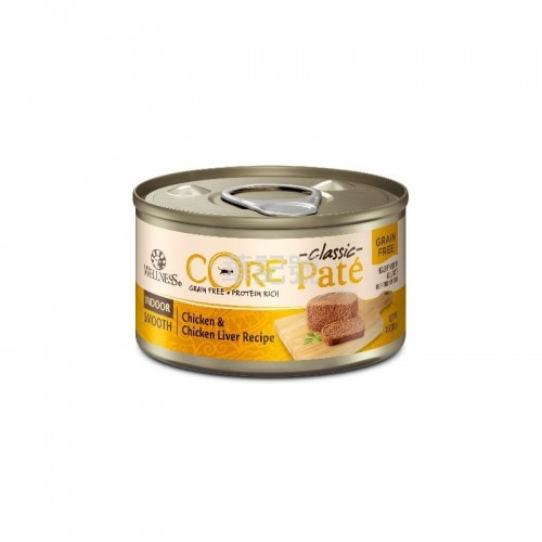 WELLNESS Core Pâté 肉醬 無穀物 室內除臭 雞肉雞肝貓罐頭 156 G