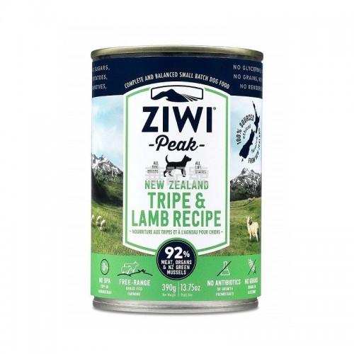 ZIWI PEAK 鮮肉狗罐頭系列 草胃及羊肉配方 390G