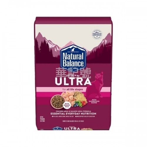 Natural Balance雪山牌 ULTRA滋味系 極上雞肉三文魚全貓糧 6LB /15LB